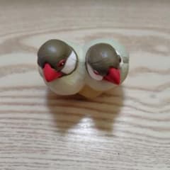 フェリシモ　小鳥部　もっちり文鳥の傘タグのサムネイル