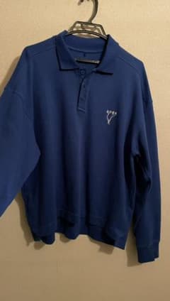 ADERERROR 21ss Needle logo polo shirts 青のサムネイル