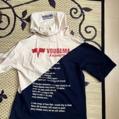 Vougema フード付き半袖パーカーのサムネイル