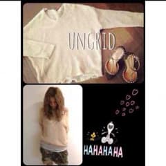 ungrid♡モヘヤVネックルーズニットのサムネイル