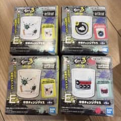 一番くじ スプラトゥーン3 E賞 冷感チェンジグラス 4点セットのサムネイル