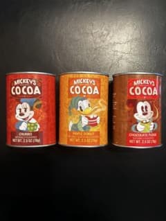 カリフォルニア ディズニーランドMickey's Cocoa 空き缶 3種セットのサムネイル