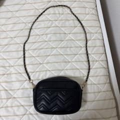 キルティング ショルダーバッグ ブラックのサムネイル