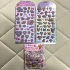 ［新品］サンリオ コットンパフィ シール 3点セットのサムネイル