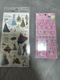 ③ Adult Picture Book Stickers: Frozen Tile Stickers by Usahana
