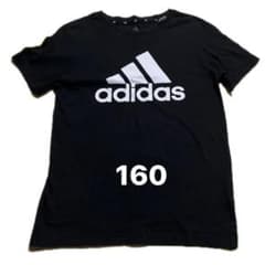 adidas アディダス ロゴ Tシャツ 160cm ブラックのサムネイル