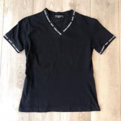DOLCE&GABBANA ドルチェ＆ガッバーナ Vネック Tシャツ 黒 42のサムネイル