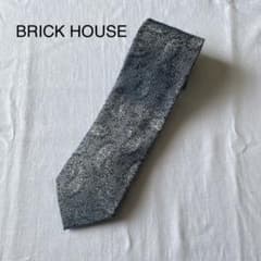 BRICK HOUSE ネクタイ  シルバー　ペイズリーのサムネイル