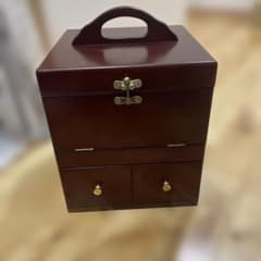 ドレッサー コスメボックス 昭和レトロ 三面鏡 - メルカリ