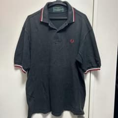 FRED PERRY 黒 ポロシャツ トリコロールのサムネイル