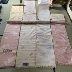 まとめ売 正絹各種大島紬反物 8反セット未仕立 着物リメイクや手芸材料