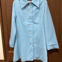 レトロ　水色コートのサムネイル