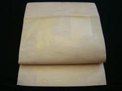 美品 夏帯 訪問着・無地用 西陣織 紗 袋帯 （正絹）仕立上り＜F906
