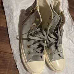 CONVERSE Chuck Taylor ハイカット グレー ゴールドジップのサムネイル