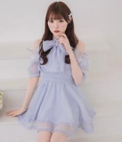 보우타이 리본 아메스리풍 원피스 couture by ROJITA
