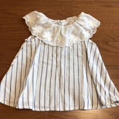【kaorino様専用】プティマイン　ノースリーブ　トップス　チュニック　90のサムネイル