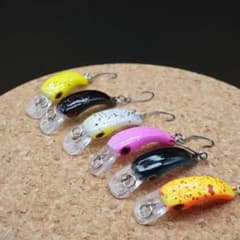 にょろ系クランク 6色 セット売り エリアトラウト ミノー 管理釣り