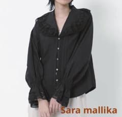 SARA MALLIKA サラマリカ ボリュームレースカラー トップス ブラック 