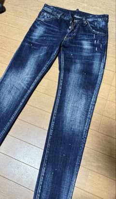 DSQUARED2 ダークブルー スリムフィットデニム44 - メルカリ