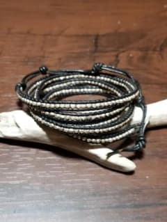 CHAN LUU  5連　シルバーブレス　黒のサムネイル