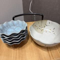 橘吉 貫入小鉢 5枚セット 銘々皿 和食器 - メルカリ