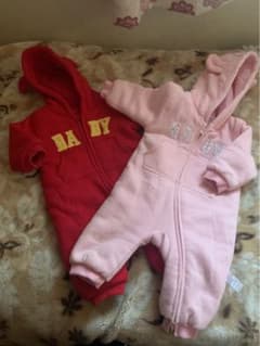 双子　baby gap ジャンプスーツ2点　80 ベビーギャップのサムネイル