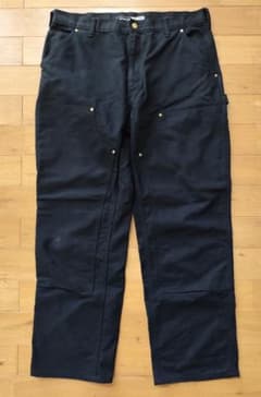 Carhartt ダブルニー Black W36L30 ワークパンツ DUCK - メルカリ