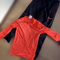 uhlsport オレンジ 長袖シャツとパンツセットのサムネイル