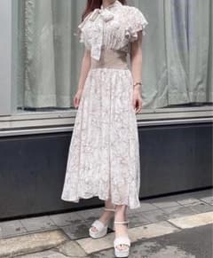 oneway ウエストリブワンピース 花柄のサムネイル