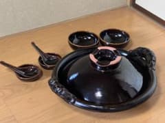 [総額3.3万] 土楽窯　黒鍋セットのサムネイル