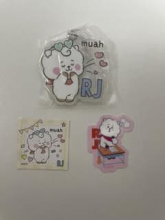 BT21 RJ 3-piece set: Stickers, Acrylic Keychain