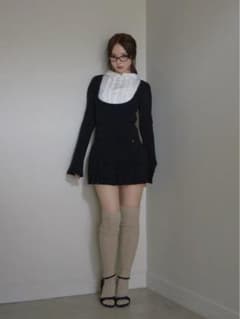 andmary Lotta frill mini dress ブラック - メルカリ