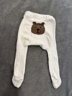 GAP ケーブルニットタイツ　ベビータイツ　くまさんのサムネイル
