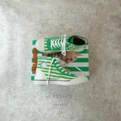 Usavich Canvas High-Top Sneakers Putin 28 Green