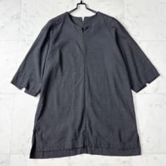 コズミックワンダー シルク リネン スモックブラウス グレー系 サイズ1 