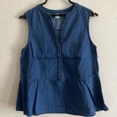 OLD NAVY デニムブルー ノースリーブ Sのサムネイル