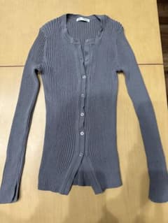 GU リブカーディガン グレー Mのサムネイル