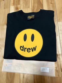 drew house スマイリーフェイス Tシャツ XS ブラックのサムネイル