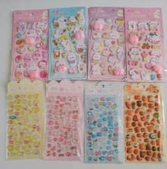新品未開封 ぷっくりシール15点 大量セット まとめ売りのサムネイル