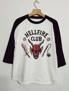 S HELLFIRE CLUB 스트레인저싱스 헬파이어 T셔츠