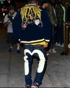 新品　EVISU スカジャン リバーシブル Travis Scott 新品 EVISU スカジャン リバーシブル Travis Scott - メルカリ