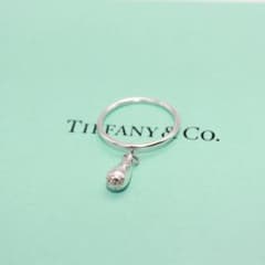 美品 Tiffany&Co. ティファニー ティアドロップ リング 指輪 9号