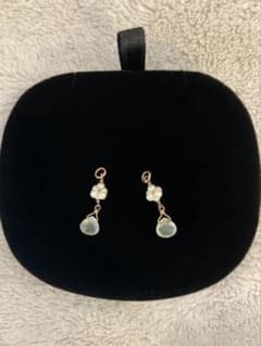 agete ブラックカルセドニー　ピアスチャーム agete ブラックカルセドニー ピアスチャーム | Shop at Mercari from
