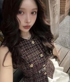 新品未使用 タグ付き ZARA ベルト付きテクスチャーベスト ツイード