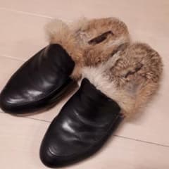 ジャーナルスタンダード　本革+リアルファー　ローファーのサムネイル