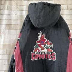 スターター ハーフジップ 中綿 ジャケット NHL COYOTES 刺繍 L スターター ハーフジップ 中綿ジャケット NHL COYOTES 刺繍 L - メルカリ