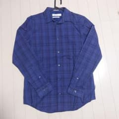 Calvin Klein ネイビー チェック 長袖シャツ S/Pのサムネイル