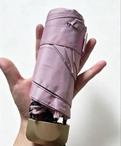 折りたたみ傘 ピンク 晴雨兼用 コンパクト 軽量のサムネイル