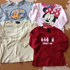 長袖Tシャツセット  90  4枚★★☆☆のサムネイル