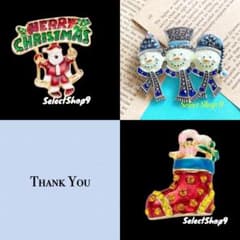 ブローチまとめ売り♡クリスマスサンタ可愛いゴールドヴィンテージレトロアンティーク